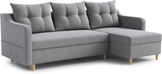 AX LIVING Ecksofa Balerno 224 cm – Modernes Design in Grau