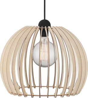 Nordlux Esstischleuchten Chino 40, Braun, Glas, Holz, Metall, 84843014