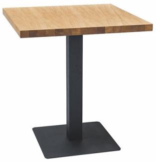 Bistrotisch Bartisch Puro 70x70x76cm Eiche schwarz