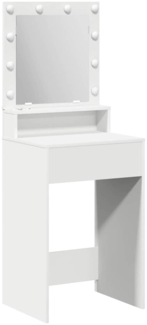 vidaXL Schminktisch mit Regal Weiß 50 x 41 x 135 cm Holzwerkstoff 865118