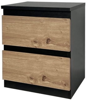HTI-Living Nachtkommode Nachtkommode mit 2 grifflosen Schubladen (Stück, 1 St, 1 Nachtkommode), Nachtschrank Nachttisch