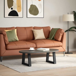 vidaXL Couchtischbeine V-Form 2 Stück Schwarz 30x(30-31,3) cm Stahl 4012520