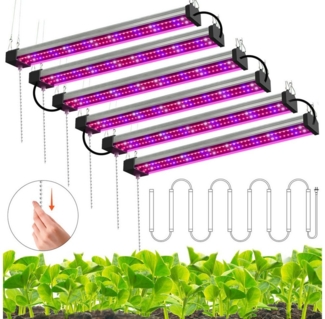 Merry 2024 Pflanzenlampe Pflanzenleuchte LED Grow Lampe,Vollspektrum Pflanzenlicht, Small 50cm 96LEDs