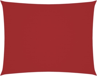 vidaXL Sonnensegel Oxford-Gewebe Rechteckig 3,5x5 m Rot 135655