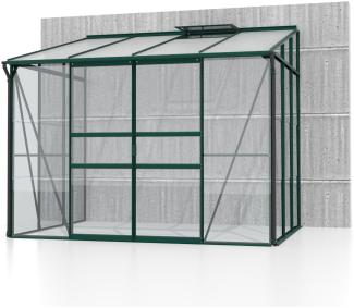 Vitavia Anlehngewächshaus Ida 5200 BxT 262x201cm 5,2m² ESG/HKP Alu smaragd