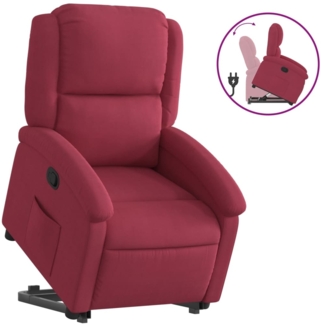 vidaXL Relaxsessel mit Aufstehhilfe Weinrot Samt 3204305