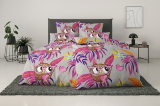 my home Bettwäsche Physalis, Linon, 2 teilig, in Gr. 135x200 oder 155x220 cm, 100% Baumwolle, mehrere Designs