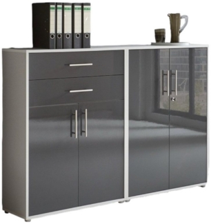 moebel-dich-auf Aktenschrank OFFICE EDITION (Set 12, abschließbar mit Metallgriffen) Made in Germany