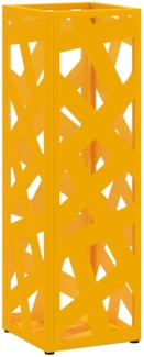 vidaXL Sonnenschirmhalter Senf 15,5 x 15,5 x 49 cm Metall 868497