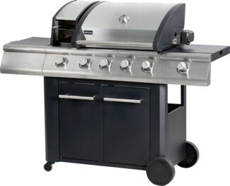 Primaster Gasgrill BBQ Grillwagen Mendoza 4100 Beef 4+1 Brenner Seitenbrenner