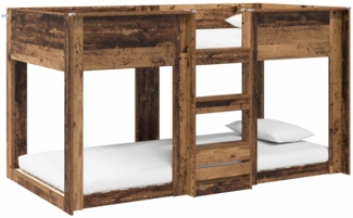 vidaXL Etagenbett für Kinder Altholz 80x200 cm Holzwerkstoff 3410409