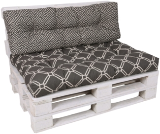 GO-DE Loungekissen-Set für Paletten 120 x 80 x 15 cm, grau, anthrazit