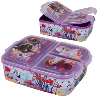 Disney Frozen Kinder Brotdose – Lunchbox mit 3 Fächern & tollem Design