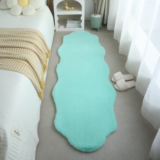 Ayyildiz Teppiche Designteppich CATY 5308, wolkenförmig, Höhe: 25 mm, Besonders weich / Softflor / Kunstfell / waschbar