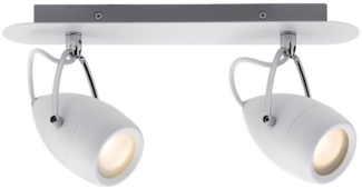 Paulmann Spotlight Drop IP44 max 2x10W GU10 Weiß/Chrom 230V Metall7297