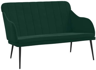 vidaXL Sitzbank Dunkelgrün 110 x 76 x 80 cm Samt [351466]