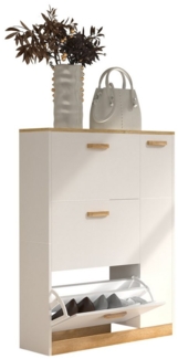 VCM Schuhschrank Holz Schuhregal Schuhschrank Schuhkipper Halom L
