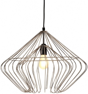 Marrakesch Orient & Mediterran Interior Pendelleuchte Moderne Pendelleuchte Hooper Silber Höhe 40cm, Handarbeit Retro, Handarbeit