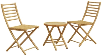 vidaXL 3-tlg. Bistro-Set Bambus 3278533