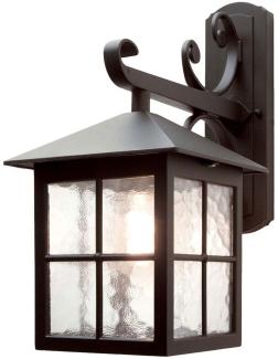 Elstead Lighting Winchester Outdoor 1-Light DOWN Wandleuchte Schwarz E27 IP43