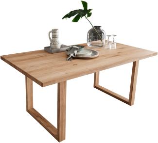 Esstisch >WZ-0169< (BxHxT: 160x75x90 cm) in natur geölt - 160x75x90 (BxHxT)