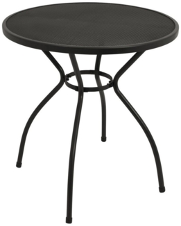 TPFGarden Gartentisch GLASGOW (Bistrotisch - Gartentisch aus Streckmetall rund, Hochwertiger und robuster Metalltisch anthrazit), Outdoor Esstisch - Terrassentisch - Maße (BxHxT): 70 x 72 x 70 cm