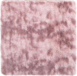 vidaXL Teppich Shaggy Hochflor NAVARRA Altrosa 240x240 cm Polyester 4102889