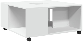 vidaXL Couchtisch Weiß 80x80x40 cm Holzwerkstoff 853173