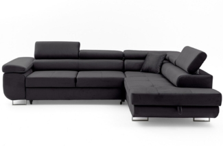NEXT COLLECTION Ecksofa Wild, Verstellbare Kopfstützen, Schlaffunktion, Bettzeugcontainer
