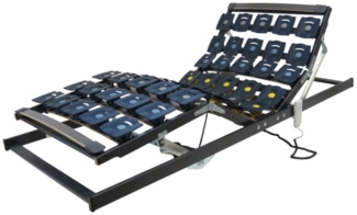 Lattenrost mit Leisten + Teller - Motor - mit Lieferservice bis 4. Etage - Bettenkiste Wellness Pur MOT Einzelbett,100x200 cm