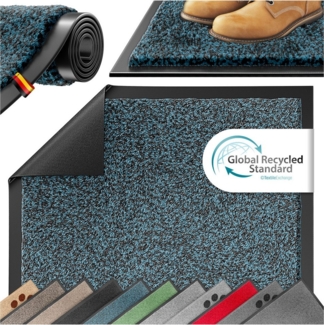 KESSER Fußmatte Schmutzfangmatte rutschfest für Innen- & Außenbereich, Höhe: 7 mm, Teppich für Wohnungseingang, Büro & Vorzimmer