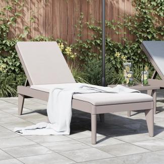 vidaXL Sonnenliege Cappuccino-Braun 186x60x29 cm PP 364216
