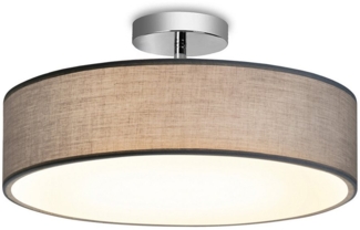 Zedelmaier Lampenschirm Deckenlampe Deckenleuchte mit Stoff-Lampenschirm, Wohnzimmerlampe Schlafzimmer Kinderzimmer Flur Lampe