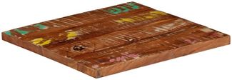 vidaXL Tischplatte 50x50x3,8 cm Quadratisch Altholz Massiv 371120
