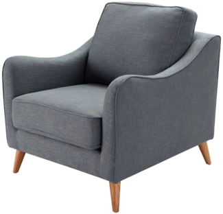 Dekoria Sessel Venuste denim blue/brown