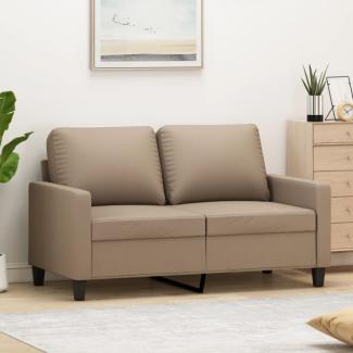 2-Sitzer-Sofa Cappuccino-Braun 120 cm Kunstleder (Farbe: Braun)