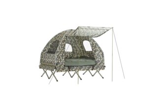 SoBuy Feldbett OGS61 Feldbett mit Zelt Schlafsack Wurfzelt 2 Person 4in1-Zelt Campingliege