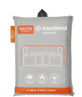 Siena Garden AquaShield Sitzgruppenhülle 300 x 150 x 100 cm hellgrau, 100% Polyester T44673