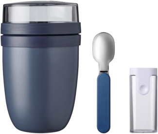 Mepal ELLIPSE Thermo-Lunchpot + Faltbarer Löffel Nordic Denim - A