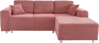 Home affaire Ecksofa Györ, L-Form, wahlweise mit Bettfunktion und Bettkasten incl. 2 Zierkissen