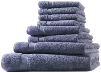 Hometex Premium Textiles Handtuch in Premium Qualität 500 g/m², Feinster Frottier-Stoff 100% Baumwolle, 1x Badetuch + 1 Duschtuch + 2 Handtuch + 4 Gästetuch, weich, saugfähig, extra schwer & flauschig - TEST BILD TOP MARKE 2025