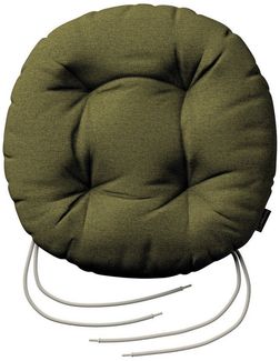 Dekoria Dekokissen Stuhlkissen Adam mit Bindeschnur ⌀37 x 8 cm, Etna