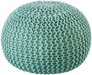 Amagohome Sitzhocker PREMIUM XXL Sitzhocker Pouf ø 55cm Strickpouf Indoor u. Outdoor - pf