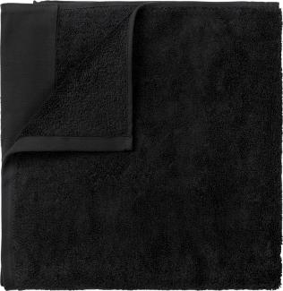 Blomus Gästehandtücher 2er Set Riva, Gästehandtuch, Handtuch, Baumwolle, Black, 30x50 cm, 66301