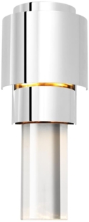 Casa Padrino Wohnzimmer Wandlampe Silber 15 x 10 x H. 37 cm - Luxus Qualität