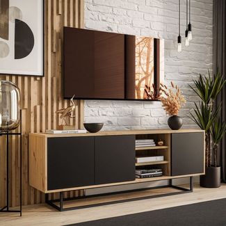 Lookway TV-Schrank SANAYI LOFT mit Ablagen und Metallgestell
