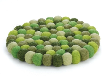 Untersetzer LANA VERDE rund, Schafwolle