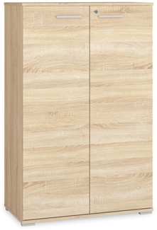 Aktenschrank "Optimal" Büroschrank 79cm Sonoma Eiche hell abschließbar