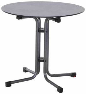 Gartentisch >Sola< in matt-anthrazit, dark stone - 70x80 (HxD)