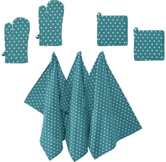 REDBEST Topflappen Küchenset 7-tlg, Punkte